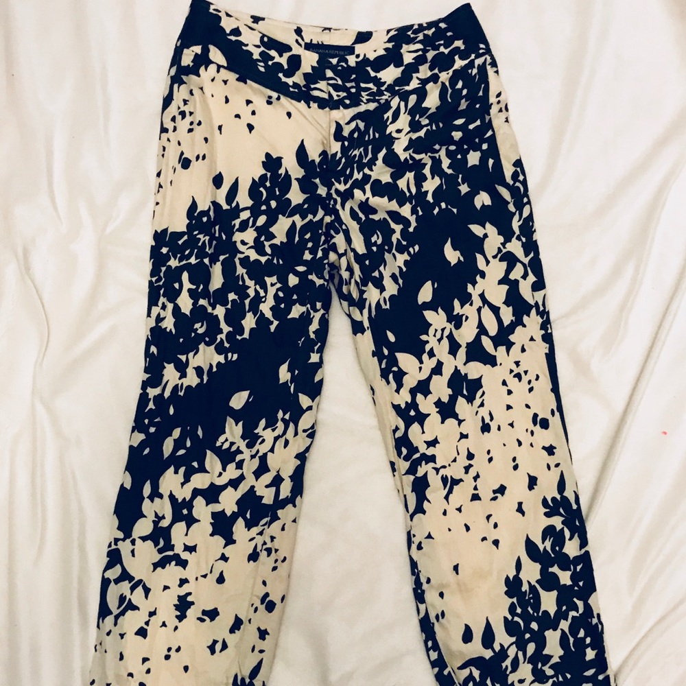 Bananas Republic Cropped Lined Pants